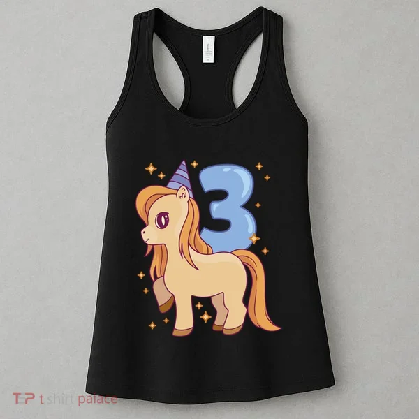 Third Birthday Pony Gift Women's Tank Top