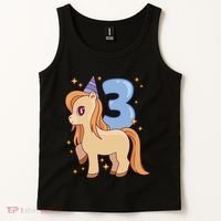 Third Birthday Pony Gift Tank Top thumb 2