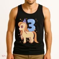 Third Birthday Pony Gift Tank Top thumb 3