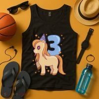 Third Birthday Pony Gift Tank Top thumb 4