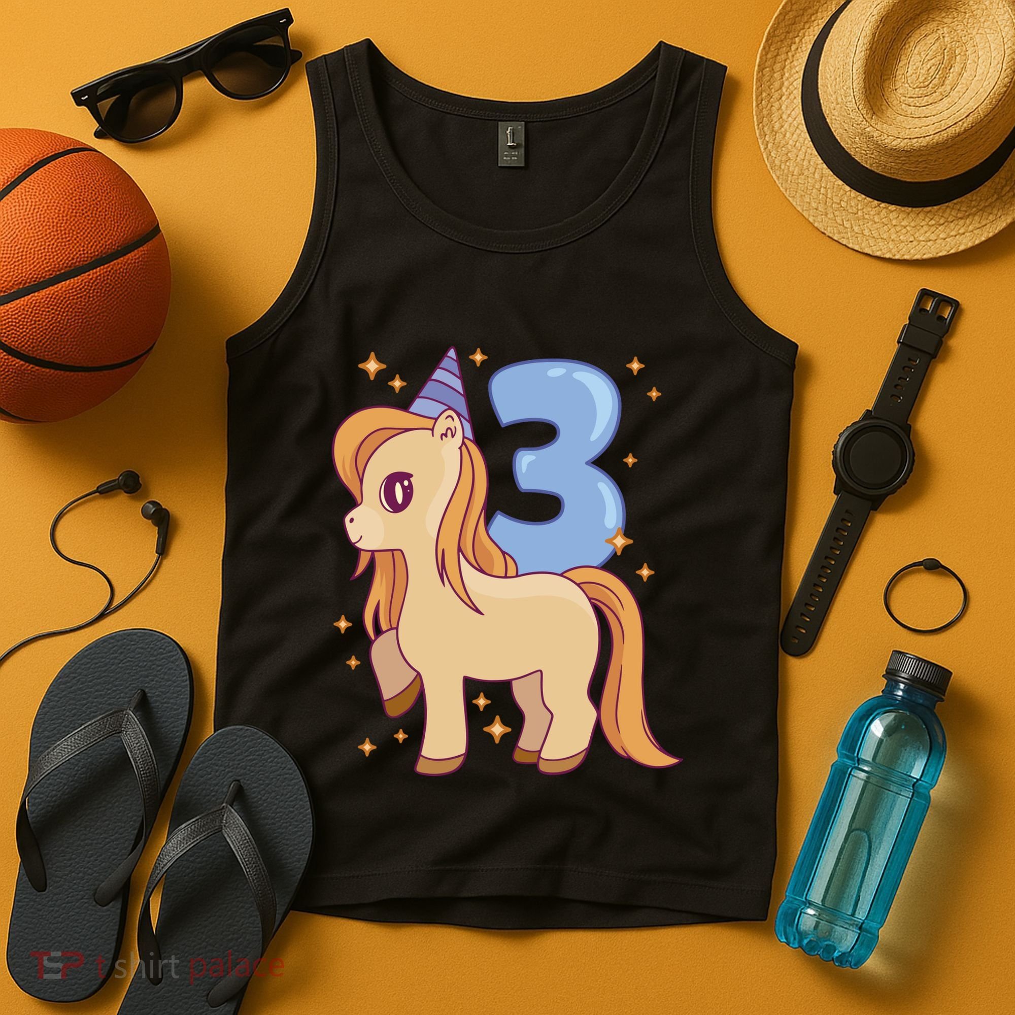 Third Birthday Pony Gift Tank Top