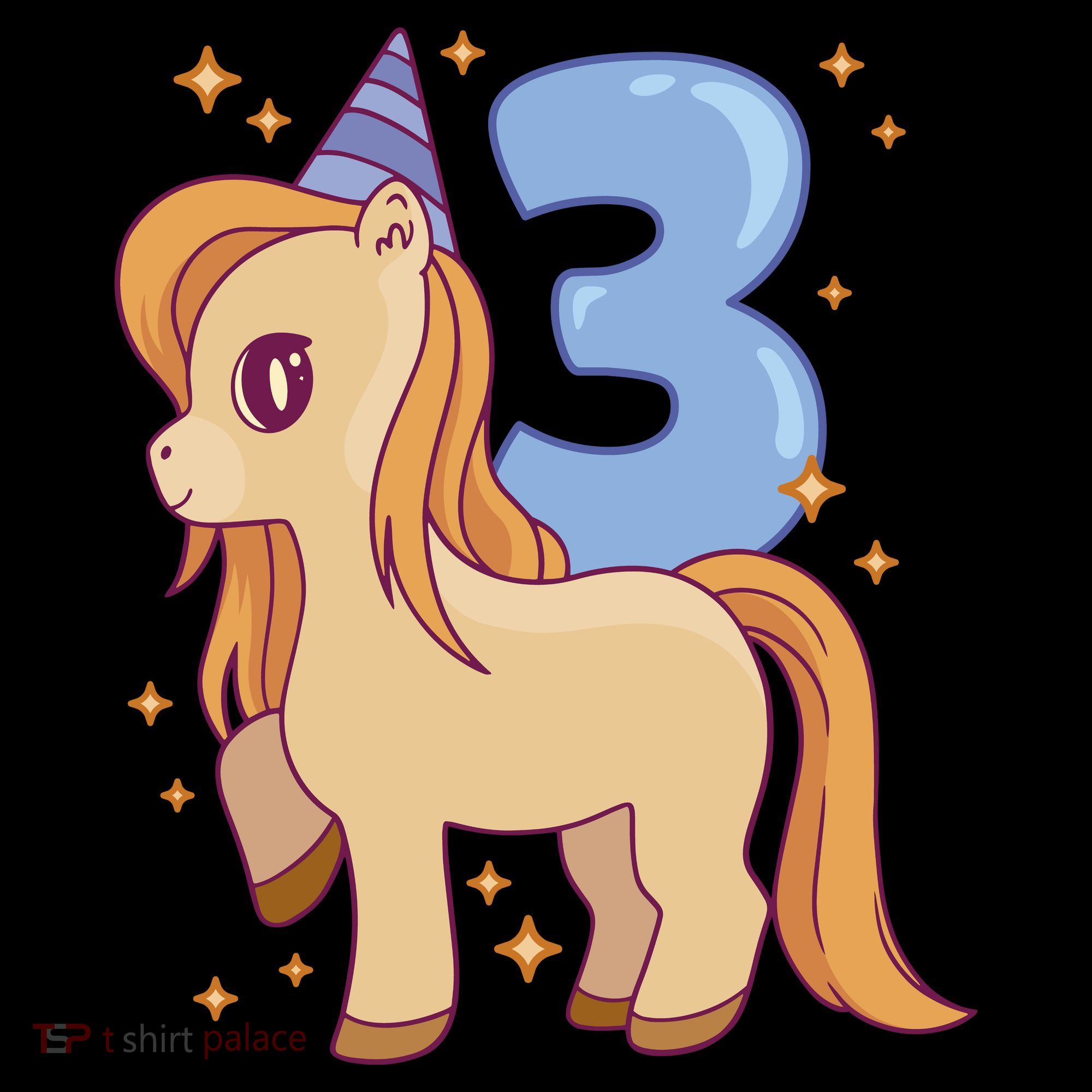Third Birthday Pony Gift Kids Sweatshirt