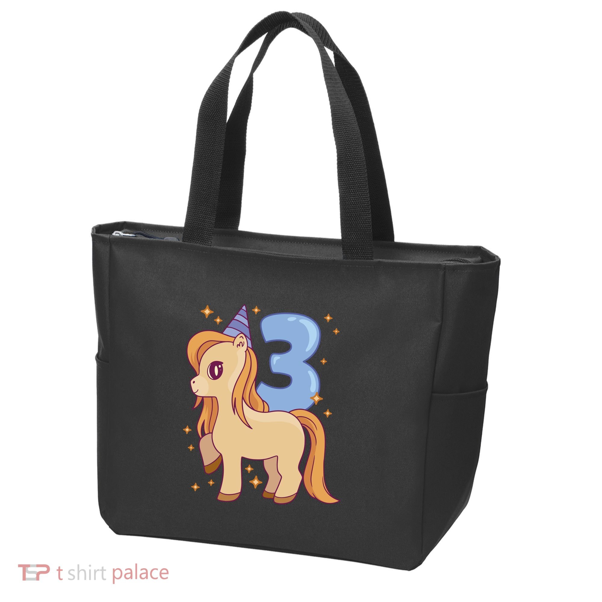 Third Birthday Pony Gift Tote Bag