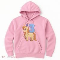 Third Birthday Pony Gift Hoodie thumb 0