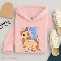 Third Birthday Pony Gift Hoodie thumb 4