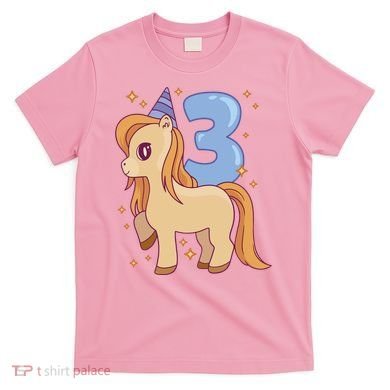 Third Birthday Pony Gift T-Shirt