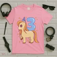 Third Birthday Pony Gift T-Shirt thumb 5
