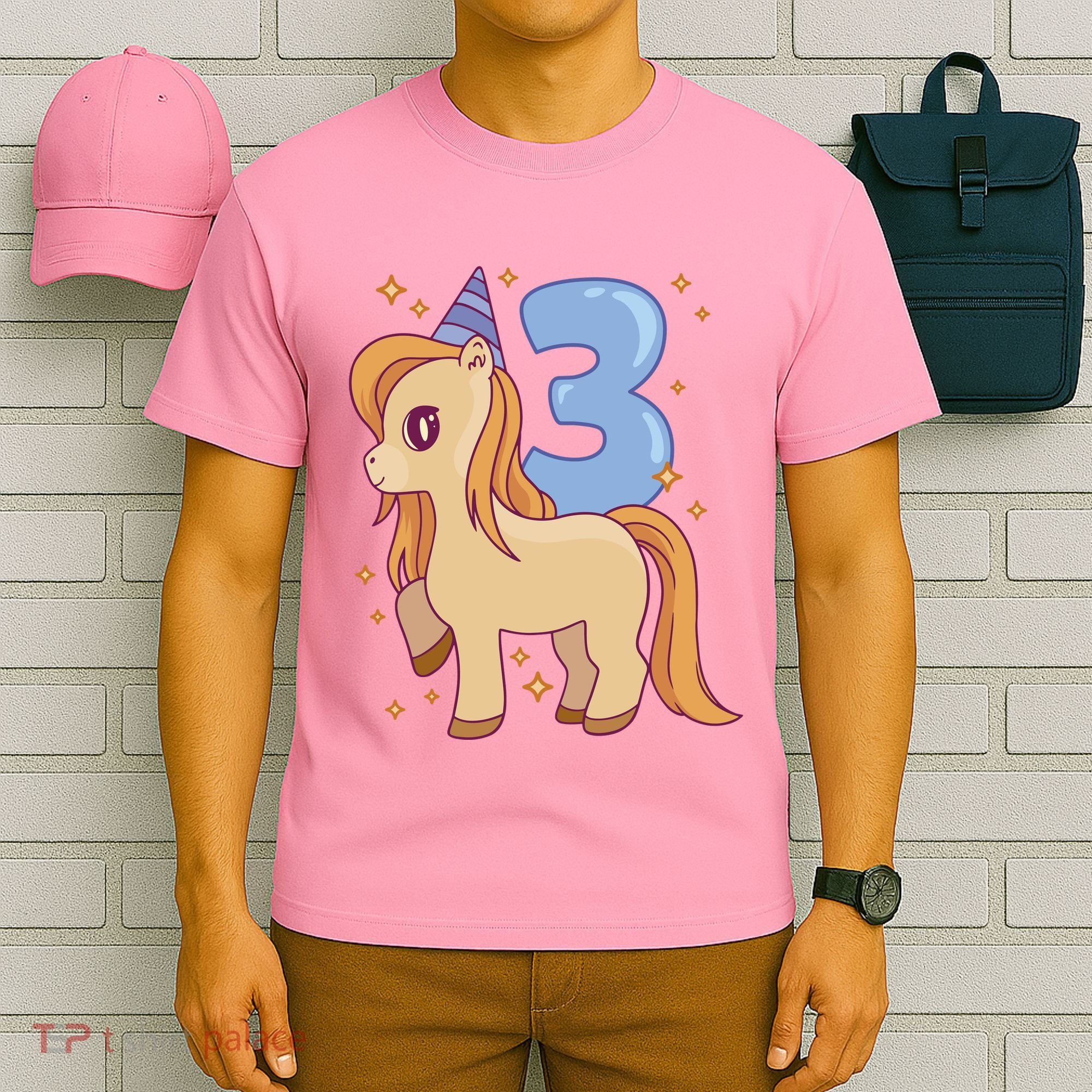 Third Birthday Pony Gift T-Shirt