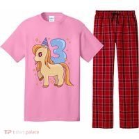 Third Birthday Pony Gift Pajama Set thumb 0