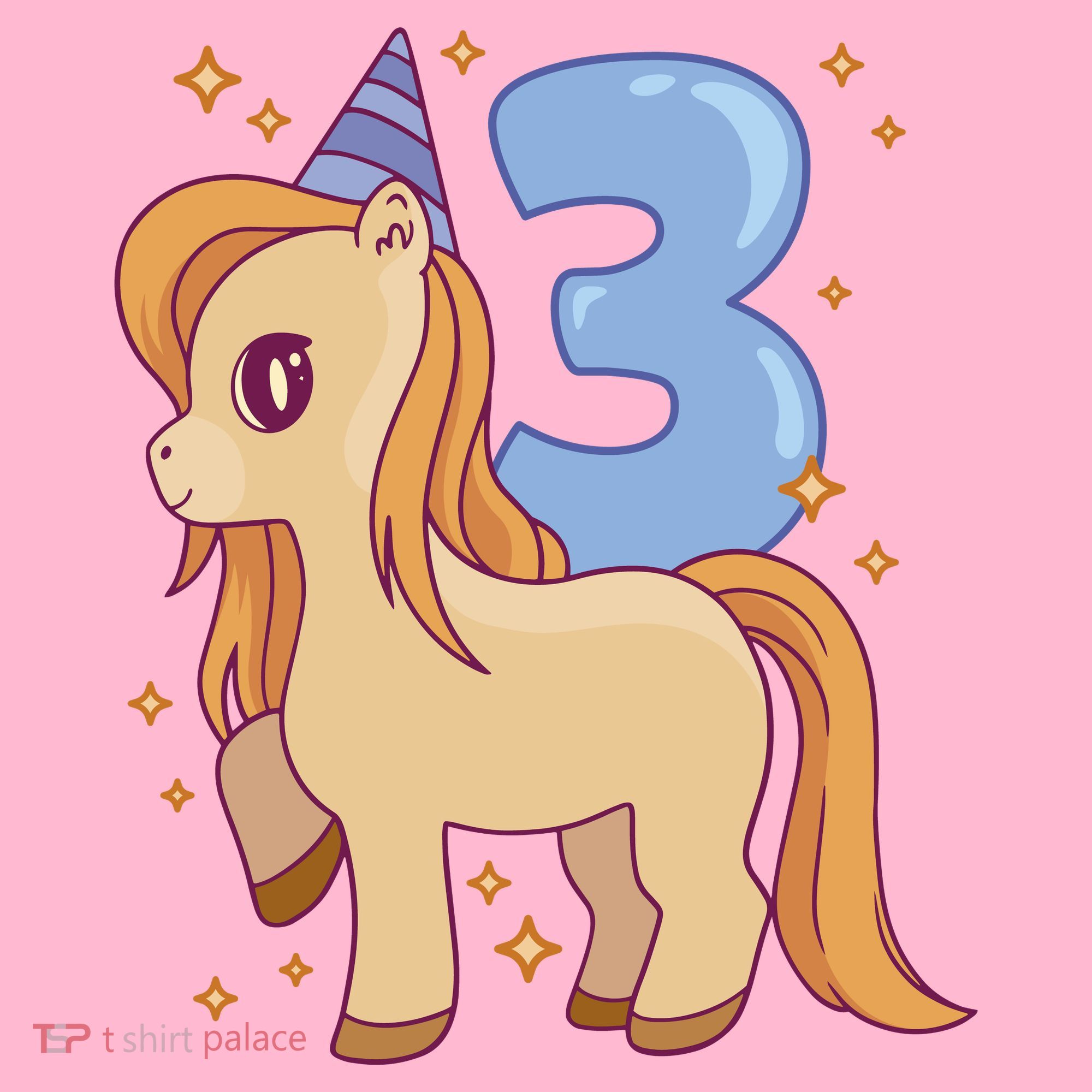 Third Birthday Pony Gift Pajama Set