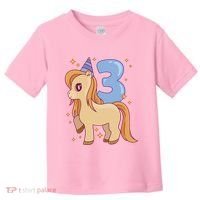 Third Birthday Pony Gift Toddler T-Shirt thumb 0