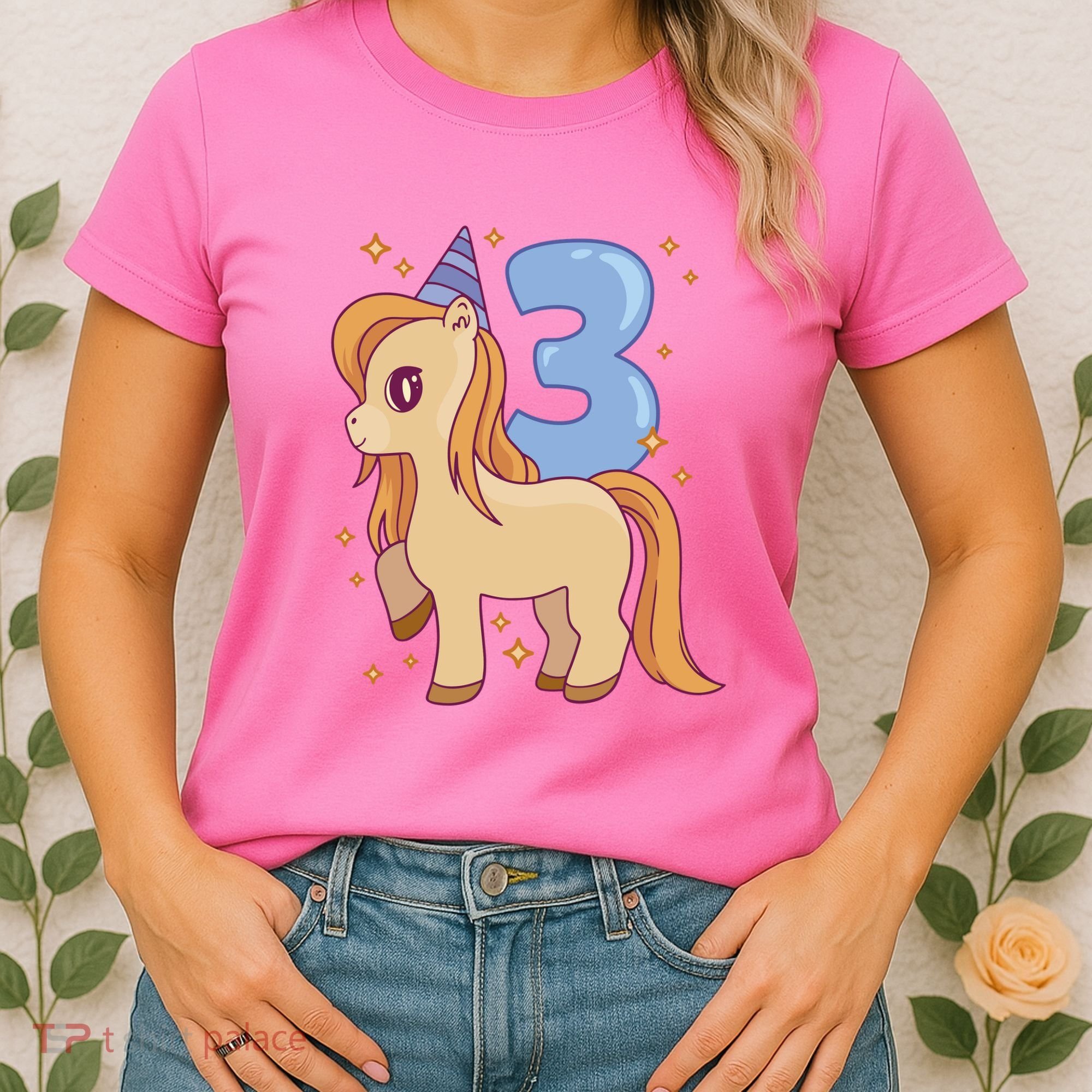 Third Birthday Pony Gift Women's T-Shirt