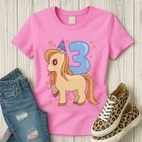 Third Birthday Pony Gift Women's T-Shirt thumb 3