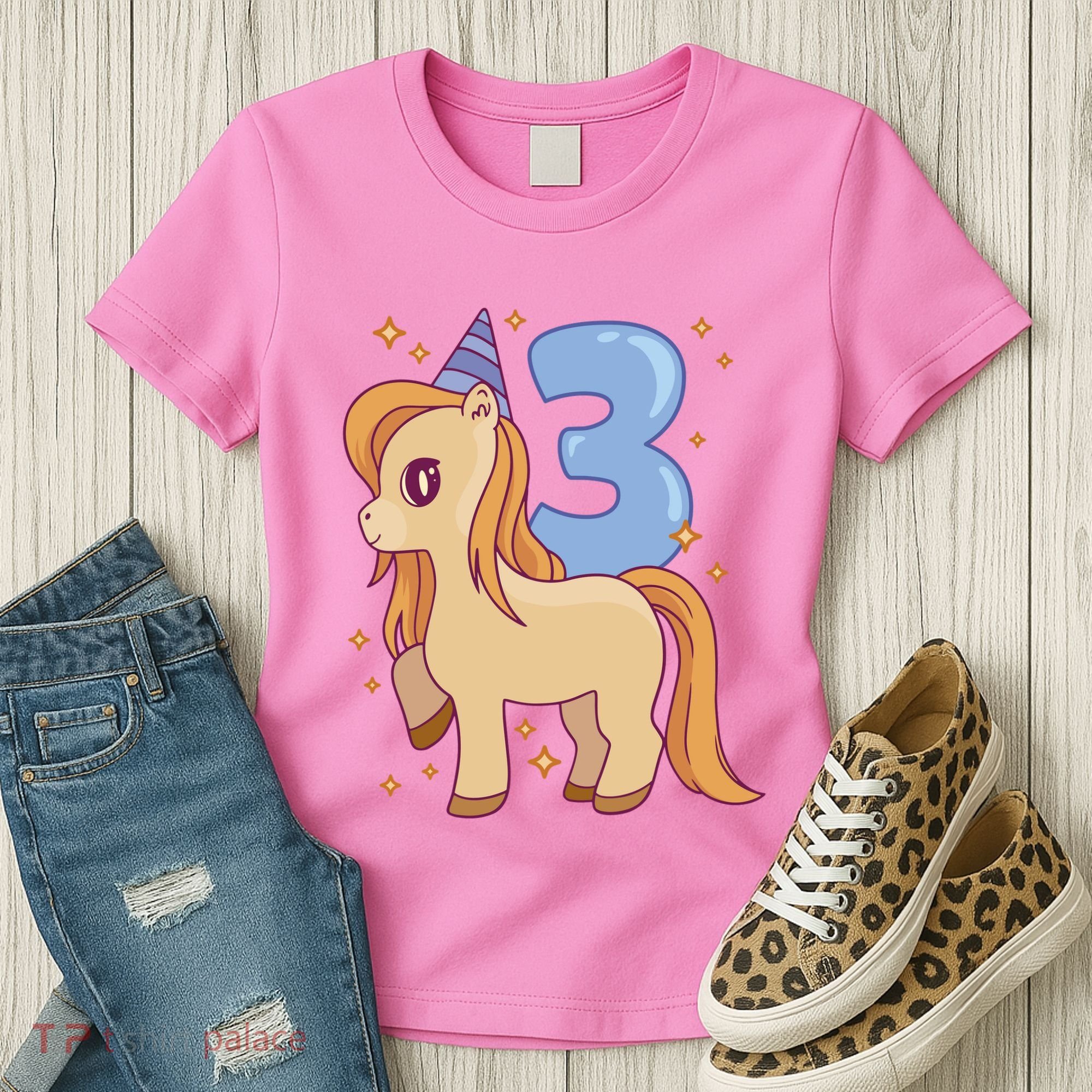 Third Birthday Pony Gift Women's T-Shirt