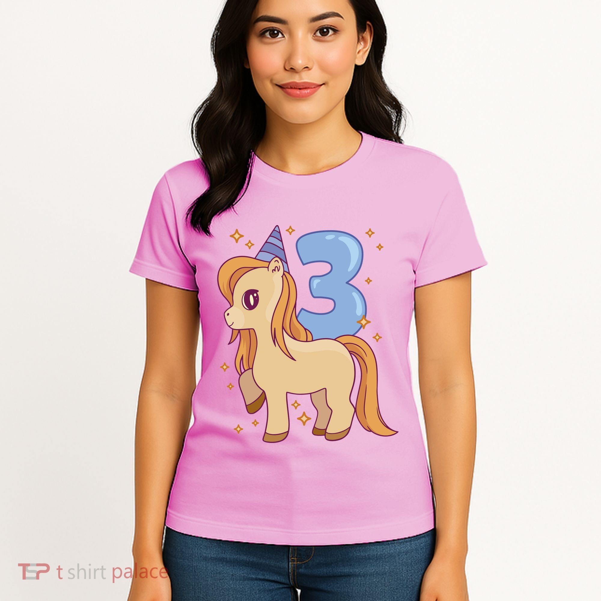 Third Birthday Pony Gift Women's T-Shirt