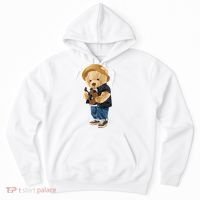 Teddy Bear Plays Guitar | Funny Gifts For Guitar Players Hoodie thumb 0