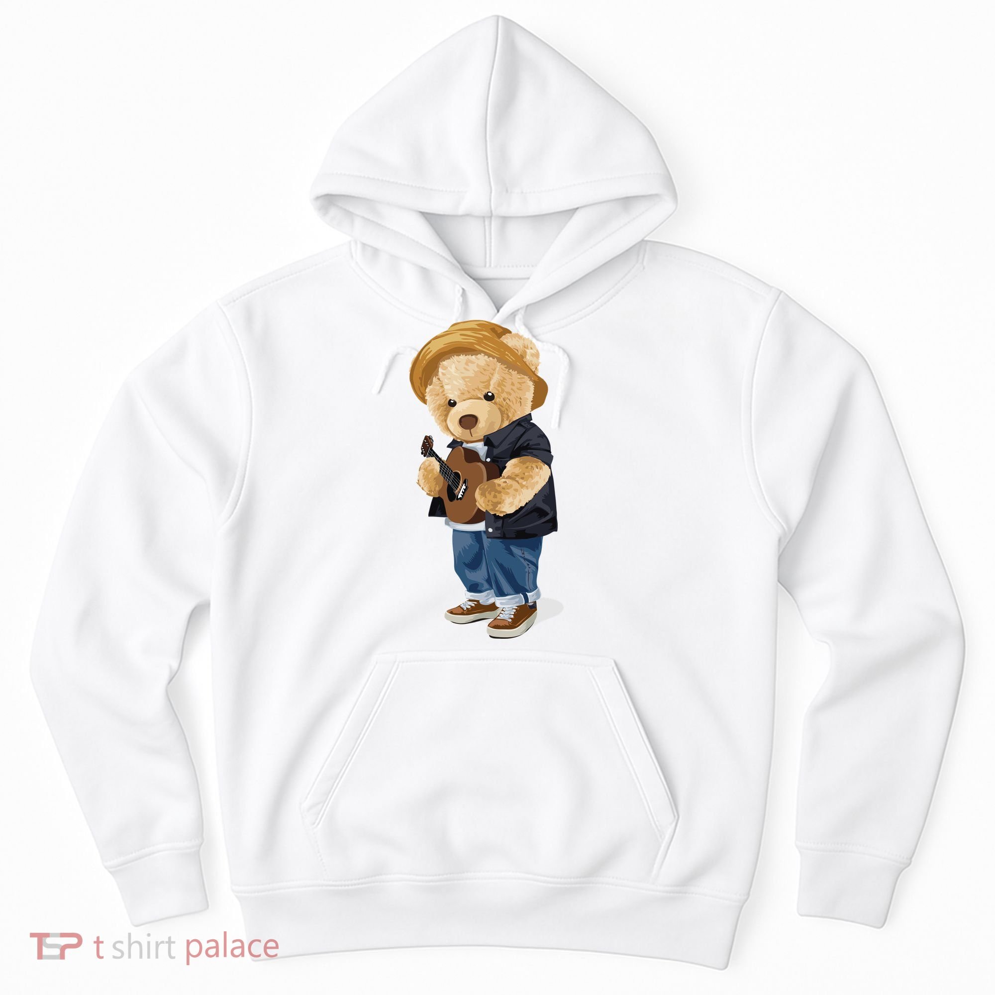 Teddy Bear Plays Guitar | Funny Gifts For Guitar Players Hoodie