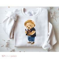 Teddy Bear Plays Guitar | Funny Gifts For Guitar Players Sweatshirt thumb 2