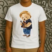 Teddy Bear Plays Guitar | Funny Gifts For Guitar Players T-Shirt thumb 3