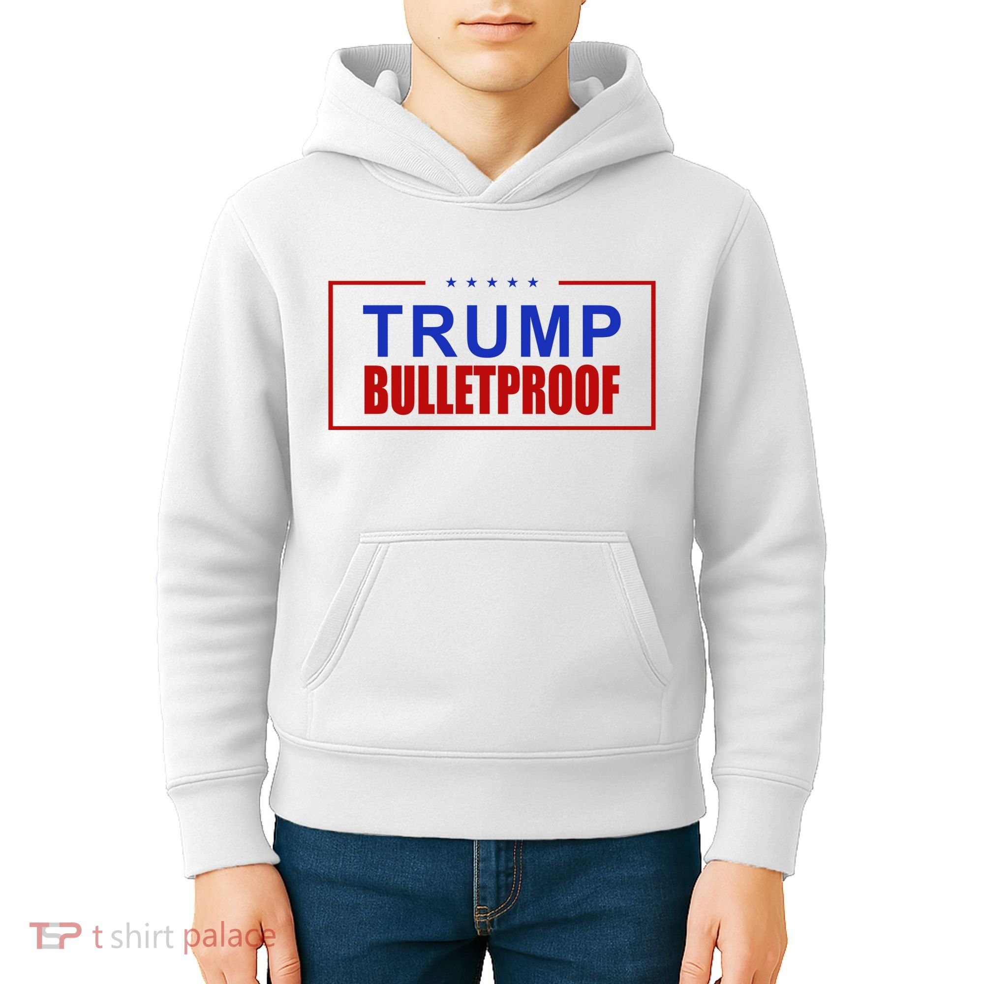 Trump Bulletproof Pro Trump America Kids Hoodie