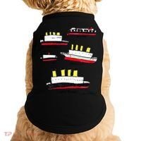Titanic Britanic Poseidon Carpathia Famous Ship Gift. Doggie Tank thumb 0