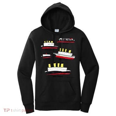 Titanic Britanic Poseidon Carpathia Famous Ship Gift. Women's Hoodie