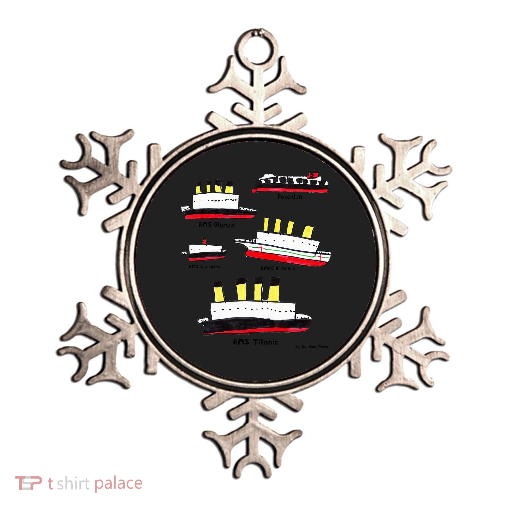 Titanic Britanic Poseidon Carpathia Famous Ship Gift. Ornament