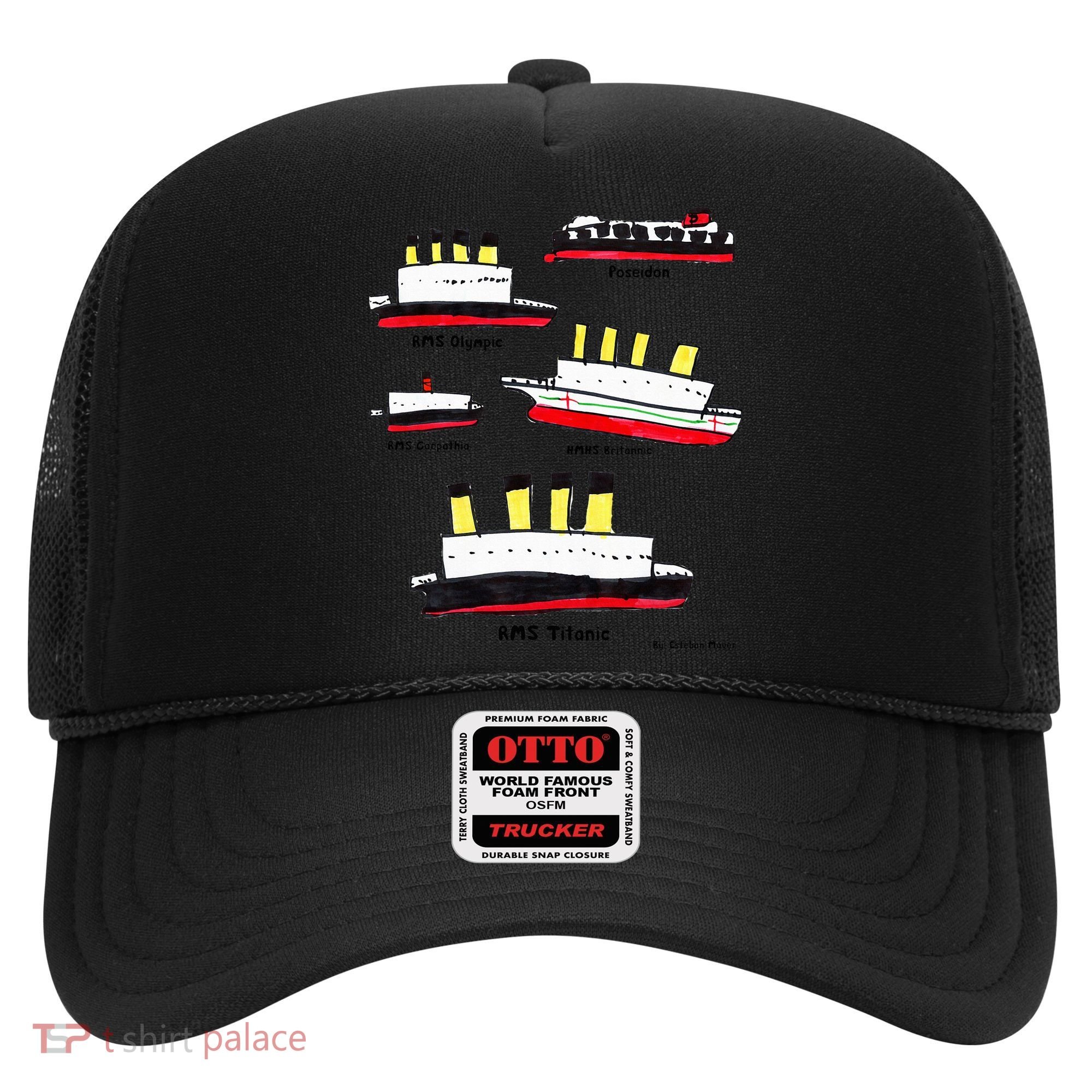 Titanic Britanic Poseidon Carpathia Famous Ship Gift. Hat