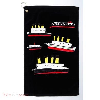 Titanic Britanic Poseidon Carpathia Famous Ship Gift. Golf Towel