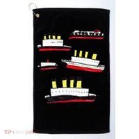 Titanic Britanic Poseidon Carpathia Famous Ship Gift. Golf Towel thumb 0