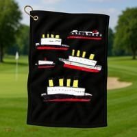 Titanic Britanic Poseidon Carpathia Famous Ship Gift. Golf Towel thumb 1