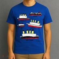 Titanic Britanic Poseidon Carpathia Famous Ship Gift. T-Shirt thumb 3