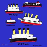 Titanic Britanic Poseidon Carpathia Famous Ship Gift. Baby Bodysuit thumb 2