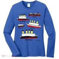 Titanic Britanic Poseidon Carpathia Famous Ship Gift. Women's Long Sleeve Shirt thumb 0
