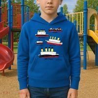 Titanic Britanic Poseidon Carpathia Famous Ship Gift. Kids Hoodie thumb 2