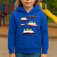 Titanic Britanic Poseidon Carpathia Famous Ship Gift. Kids Hoodie thumb 3