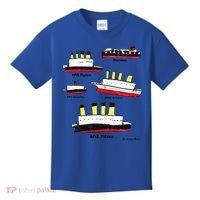 Titanic Britanic Poseidon Carpathia Famous Ship Gift. Kids T-Shirt thumb 0