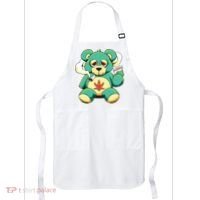 Teddy Bear Pot Leaf 420 Marijuana Weed Cannabis Smokin  Apron thumb 0