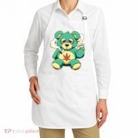 Teddy Bear Pot Leaf 420 Marijuana Weed Cannabis Smokin  Apron thumb 2