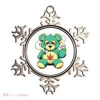 Teddy Bear Pot Leaf 420 Marijuana Weed Cannabis Smokin  Ornament thumb 0