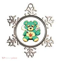 Teddy Bear Pot Leaf 420 Marijuana Weed Cannabis Smokin  Ornament thumb 0