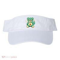Teddy Bear Pot Leaf 420 Marijuana Weed Cannabis Smokin  Visor thumb 0