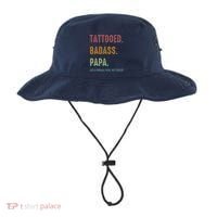 Tattooed Badass Papa Inked FatherS Day Present Bucket Hat thumb 0