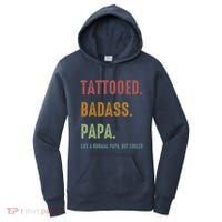 Tattooed Badass Papa Inked FatherS Day Present Women's Hoodie thumb 0