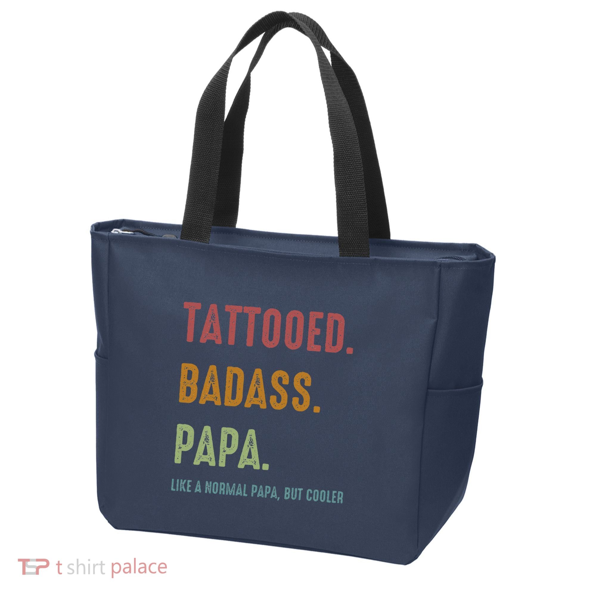 Tattooed Badass Papa Inked FatherS Day Present Tote Bag