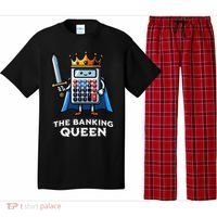 The Banking Queen Funny Illustration Calculator Pajama Set thumb 0