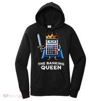The Banking Queen Funny Illustration Calculator Women's Hoodie thumb 0