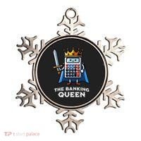 The Banking Queen Funny Illustration Calculator Ornament thumb 0