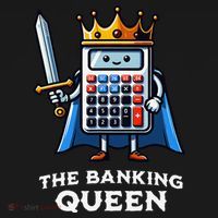 The Banking Queen Funny Illustration Calculator Women's Tank Top thumb 5