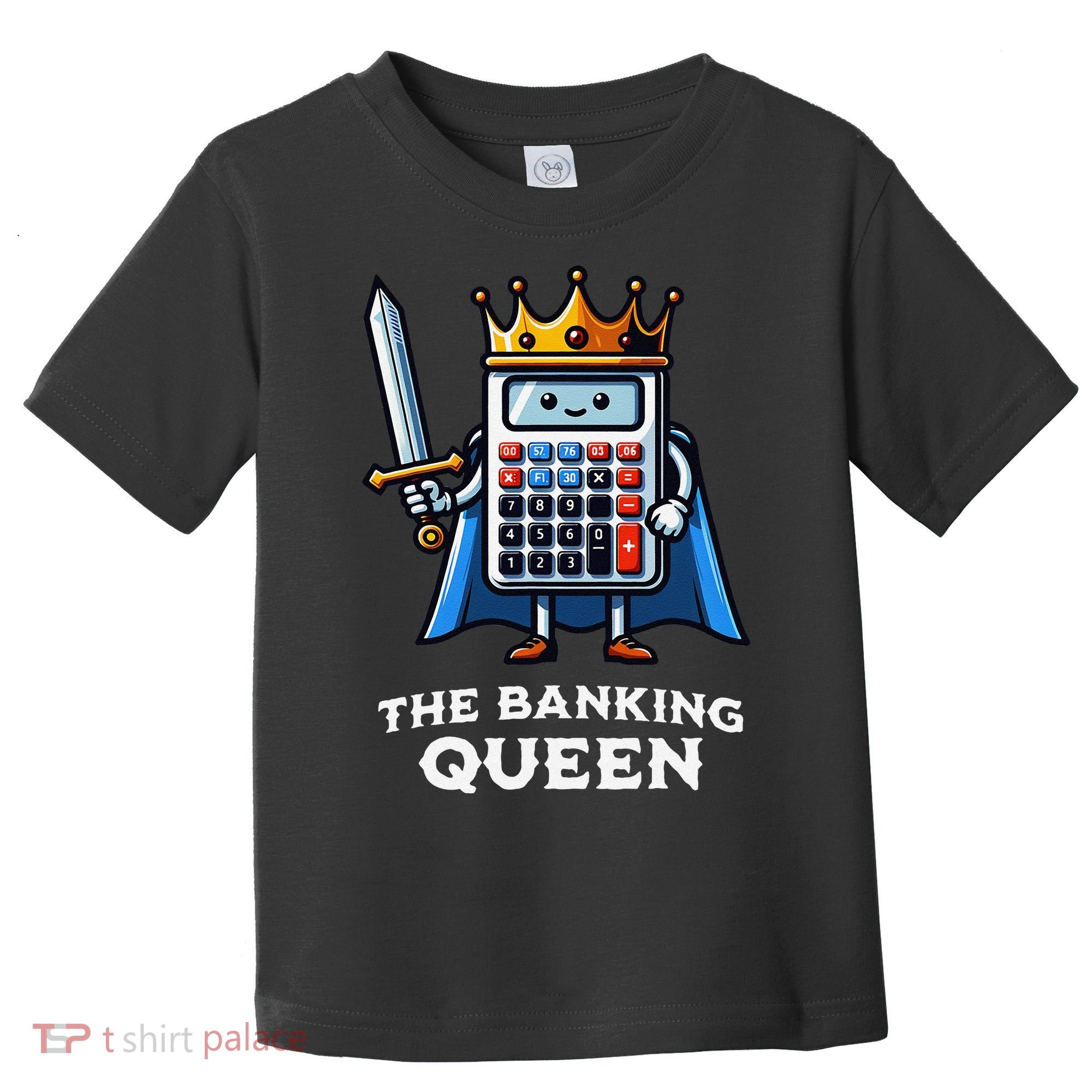 The Banking Queen Funny Illustration Calculator Toddler T-Shirt